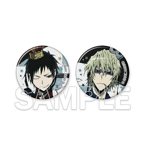 『デュラララ!!×2』【原作20周年記念】缶バッジセット Ver.折原臨也VS平和島静雄(チェス盤)